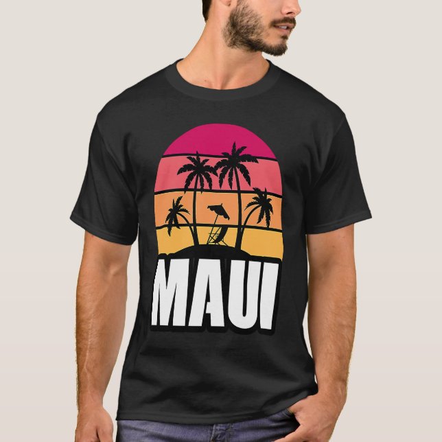 Camiseta Maui Vacation Beach Souvenir (Anverso)