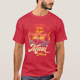 Camiseta Maui vintage Hawái playa hawaiana surf 70 Su 