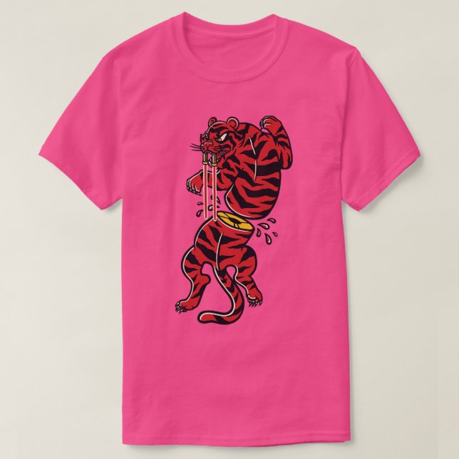 Camiseta Maul Red Toother Saber Tradicional Tattoo Style by (Diseño del anverso)