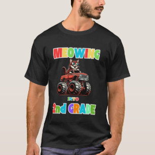 Camiseta Maullando en 2do Grado Gato Camión Monstruo De Reg