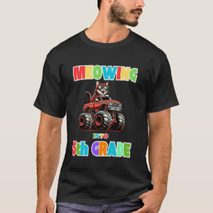 Camiseta Maullando en 5to Grado Camión Monstruo de Gato de 