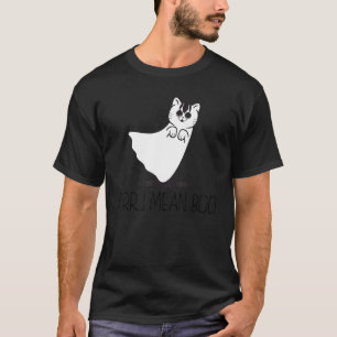 Camiseta Maullar Quiero decir Boo  Gato Espantoso Disfraz d