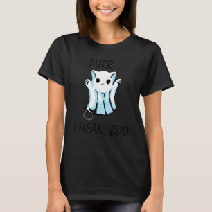 Camiseta Maullar Quiero decir gato fantasma Halloween