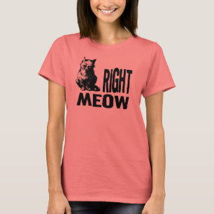 Camiseta ¡MAULLIDO correcto! Gatito malvado divertido