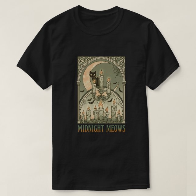 CAMISETA MAULLIDO DE MEDIA NOCHE (Diseño del anverso)