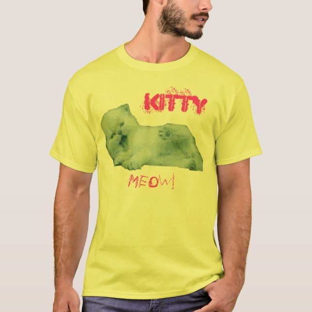 Camiseta ¡Maullido del gatito! (Anverso)
