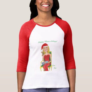 Camiseta ¡Maullido-olidays feliz! Amor Kat