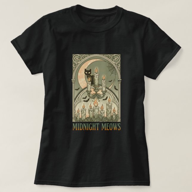 CAMISETA MAULLIDOS DE MEDIA NOCHE (Diseño del anverso)