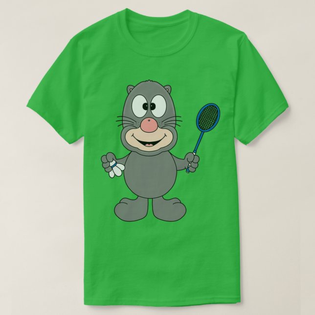 CAMISETA MAULWURF MOLE BADMINTON FEDERBALL SPORT TIER KINDE (Diseño del anverso)