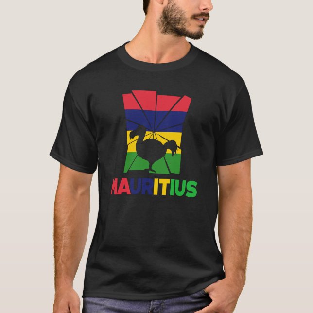 Camiseta Mauricio Mauricio, Mauricio, bandera mauriciana de (Anverso)