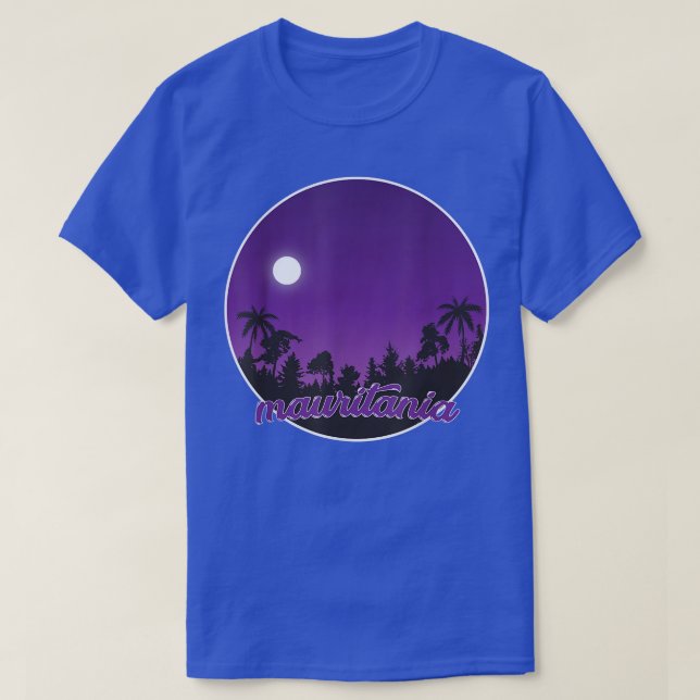Camiseta mauritania By night with Palms T-Shirt (Diseño del anverso)