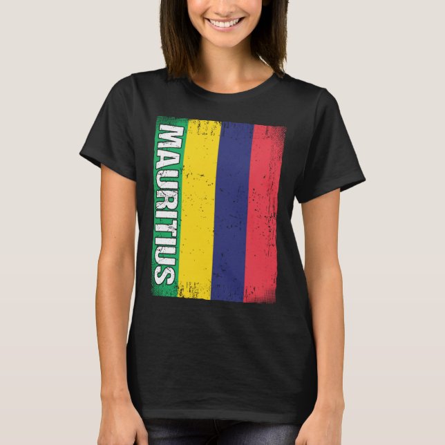 Camiseta Mauritian Flag Mauritius (Anverso)
