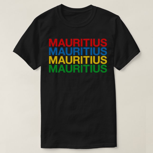 Camiseta MAURITIUS Flag (Diseño del anverso)