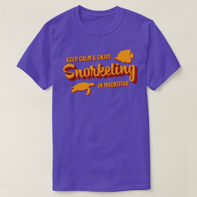 Camiseta Mauritius Snorkeling Quote Vacation (Diseño del anverso)