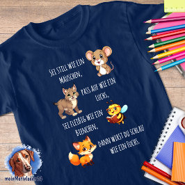 Camiseta Mäuschen - Luchs - Biene - Fuchs 1 | Schulanfang