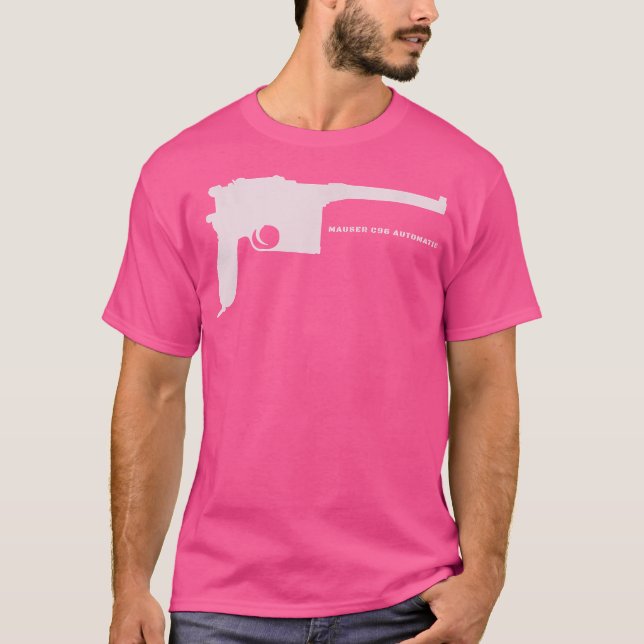 Camiseta Mauser C96 Automático Ww1 Pistol Gun Alemán (Anverso)