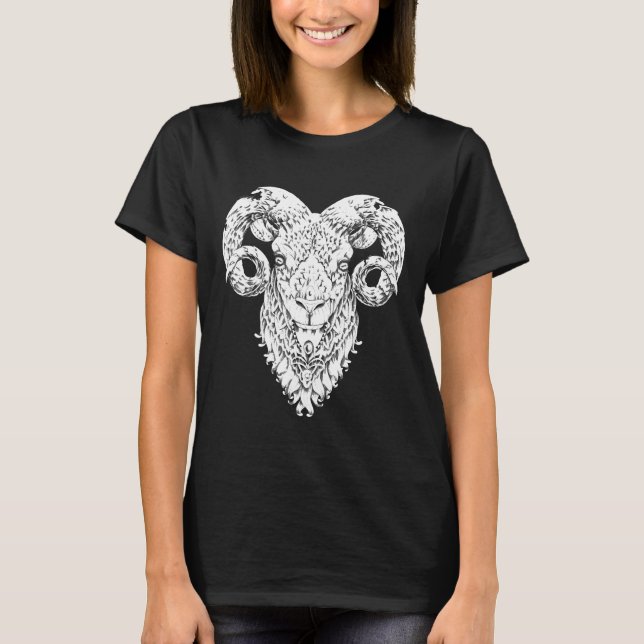 Camiseta Maverick Infanta Inspiradora Big Horn Sheep Ram (Anverso)