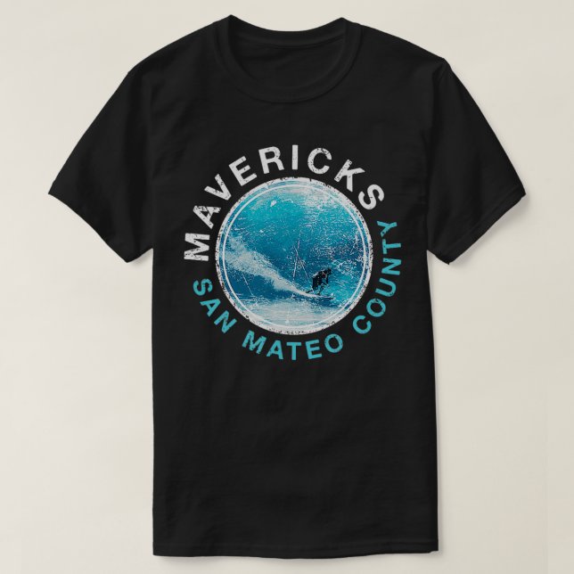Camiseta MAVERICKS California Big Wave Surfing (Diseño del anverso)