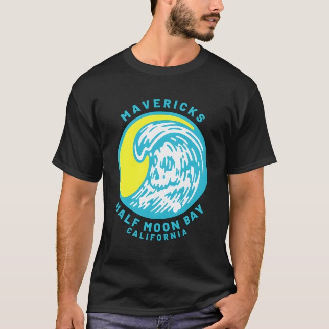 Camiseta Mavericks Half Moon Bay Surfing (Anverso)