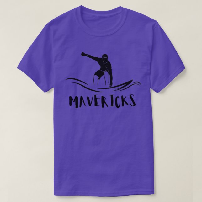 Camiseta mavericks surf beach california (Diseño del anverso)
