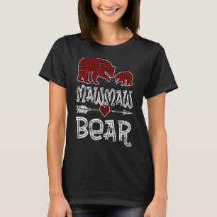 Camiseta Mawmaw Bear Búfalo Navidades de flecha roja de plá