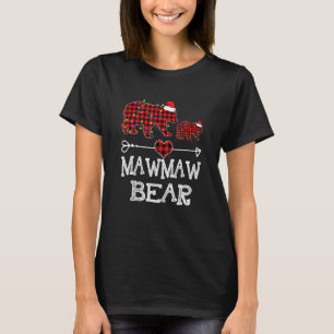 Camiseta Mawmaw Bear Shirt Red Buffalo Plaid Mawmaw Bear Pa