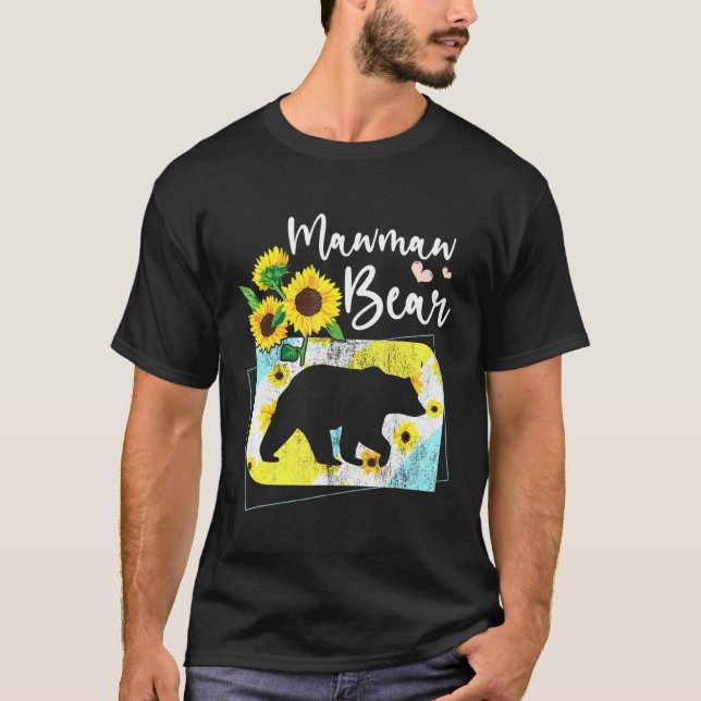 Camiseta Mawmaw Bear Sunflower (Anverso)