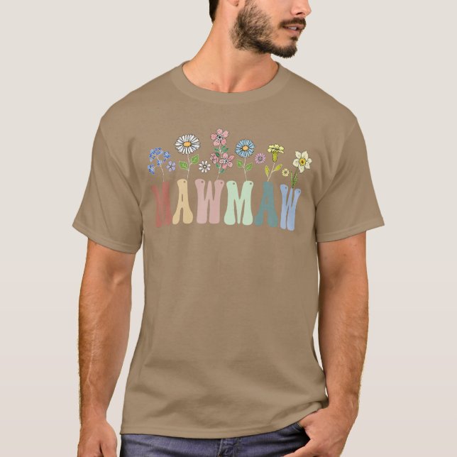 Camiseta Mawmaw Gifts Women Wildflower Floral Design Mawmaw (Anverso)