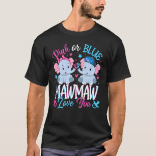 Camiseta Mawmaw Rosa O Azul Te Ama Elefantes Nene Gende