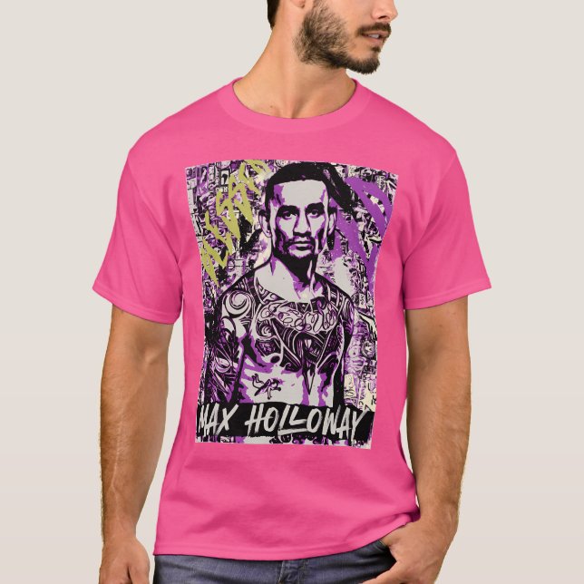 Camiseta Max Blessed Holloway Mma Art (Anverso)