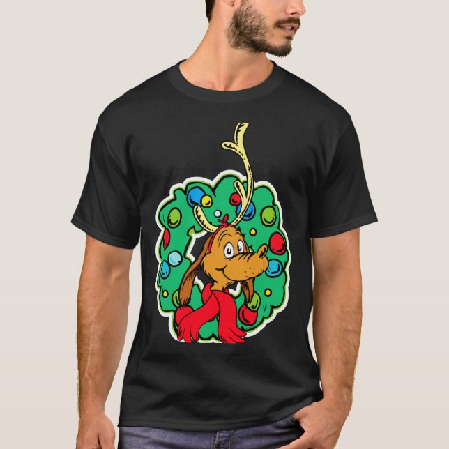 Camiseta Max Christmas Wreath  (Anverso)