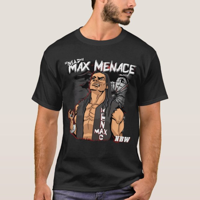 Camiseta Max Menace NBW Wrestling Shirt (Anverso)