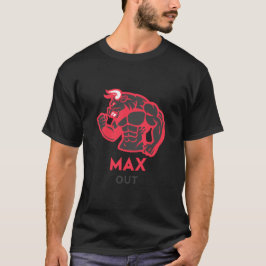 Camiseta Máx. Motivación de fitness de la construcción del