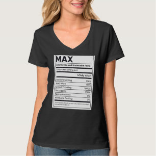 Camiseta Max Nutrition Information Problement Solucionando