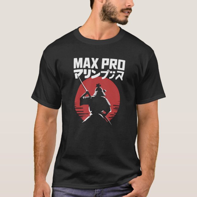 Camiseta Max Pro Samurai Atardecer Guerrero (Anverso)