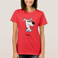 Max the Dog T-Shirt Pink Red