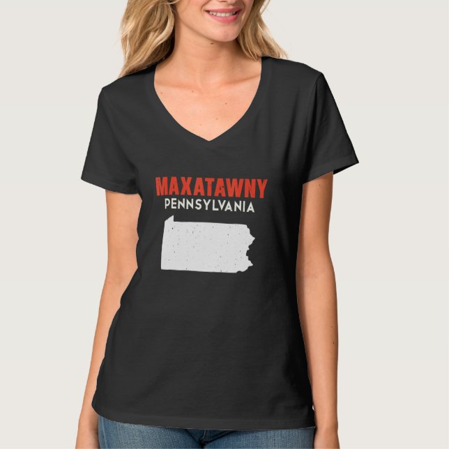 Camiseta Maxatawny Pennsylvania USA State America Travel (Anverso)