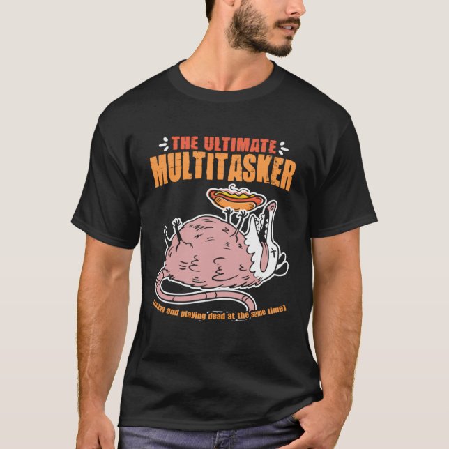 Camiseta Máxima basura de carne de gato multitarea (Anverso)