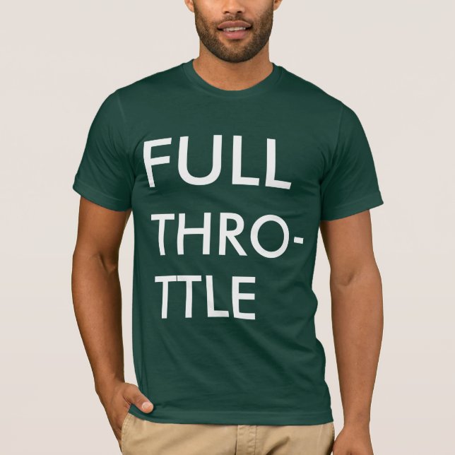 Camiseta ¡Máxima velocidad! (Anverso)