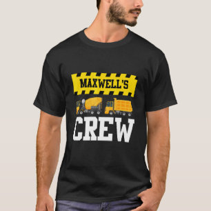 Camiseta Maxwell Construcción Equipo Personalizado Dumptruc