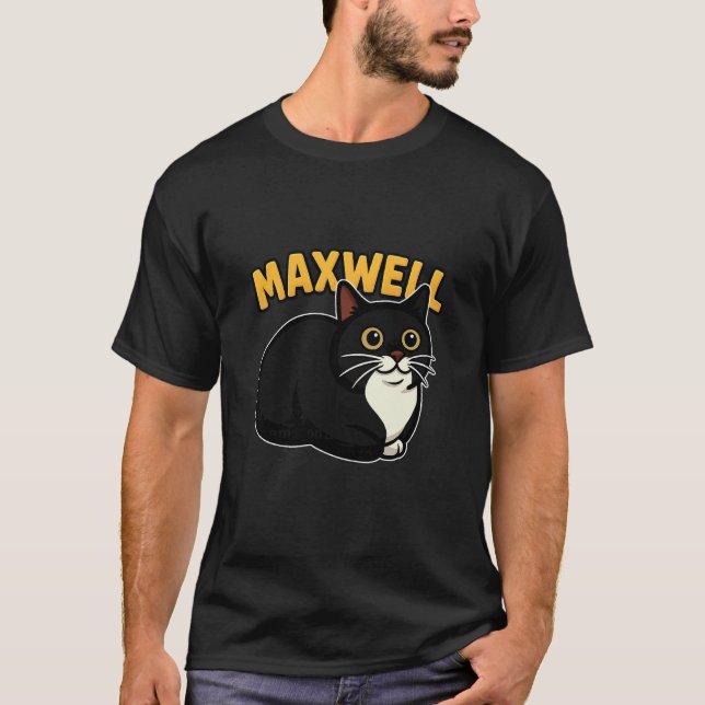 Camiseta Maxwell El Meme Del Gato Giratorio (Anverso)