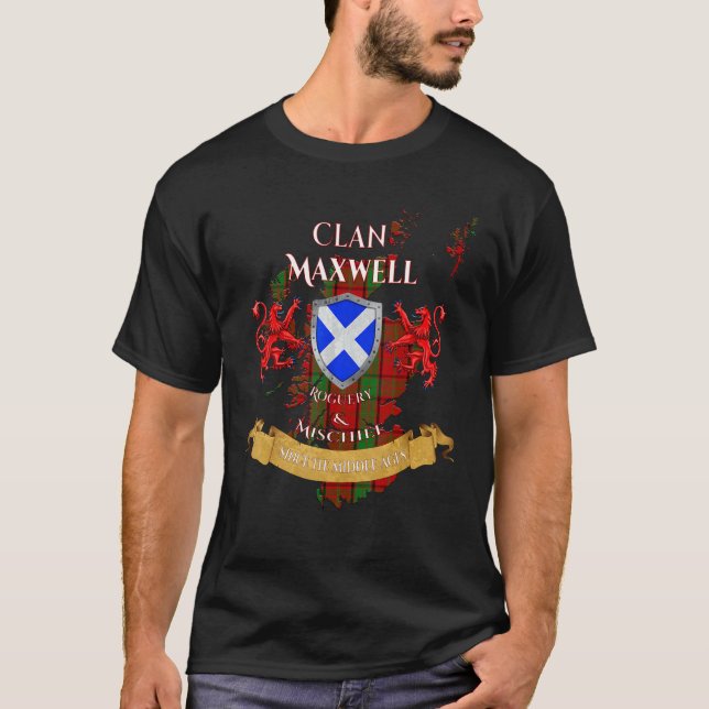 Camiseta Maxwell Scottish Family Clan Middle Ages Mischief (Anverso)
