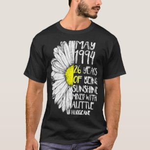 Camiseta MAY Chica Hizo En 1994 26º Huracán Sunshine Birt