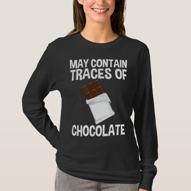 Camiseta May Contain Traces Of Chocolate (Anverso)