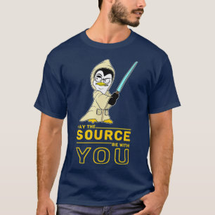 Camiseta May The Source Be With You Linu Penguin for Linu