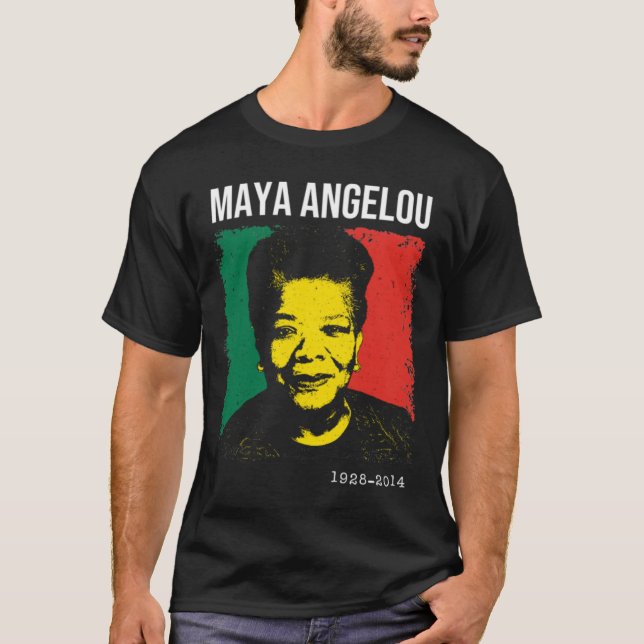 Camiseta Maya Angelou - Mes de la Historia Negra (Anverso)