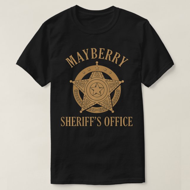 Camiseta Mayberry Sheriff's Office Classic TV (Diseño del anverso)