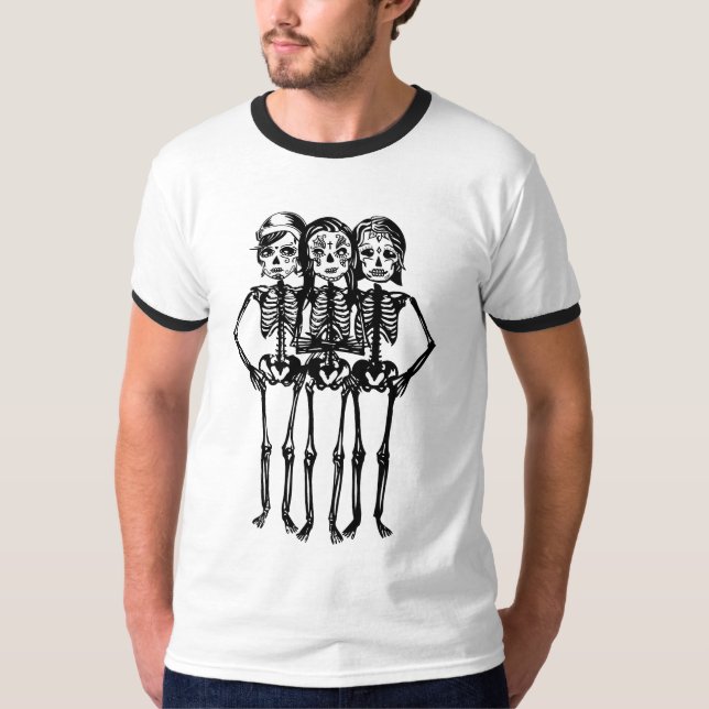 Camiseta mayday : negro y blanco (Anverso)