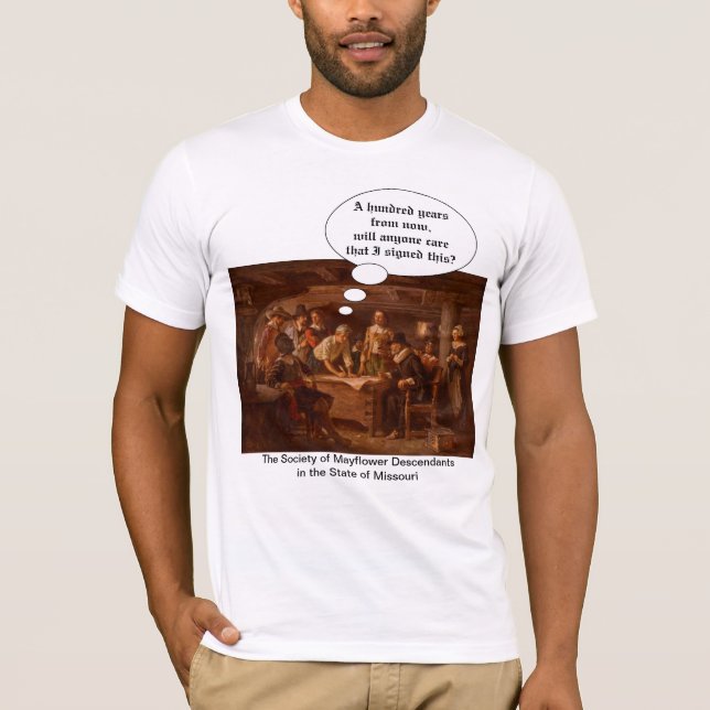 Camiseta Mayflower Compact II (Descendente de Mayflower) (Anverso)