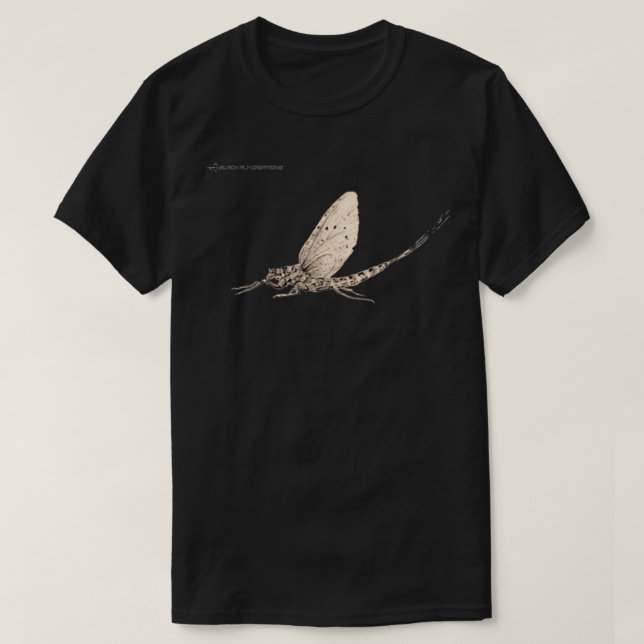 Camiseta Mayfly Nymph Fly Fishing Tying Tenkara Entomology (Diseño del anverso)